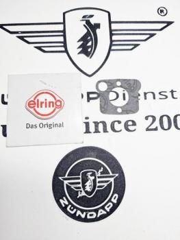 Zündapp Vergaser Deckeldichtung für Bing Typ 17 mit Seilzug-Choke - 278-04.940 " Elring - Das Original "